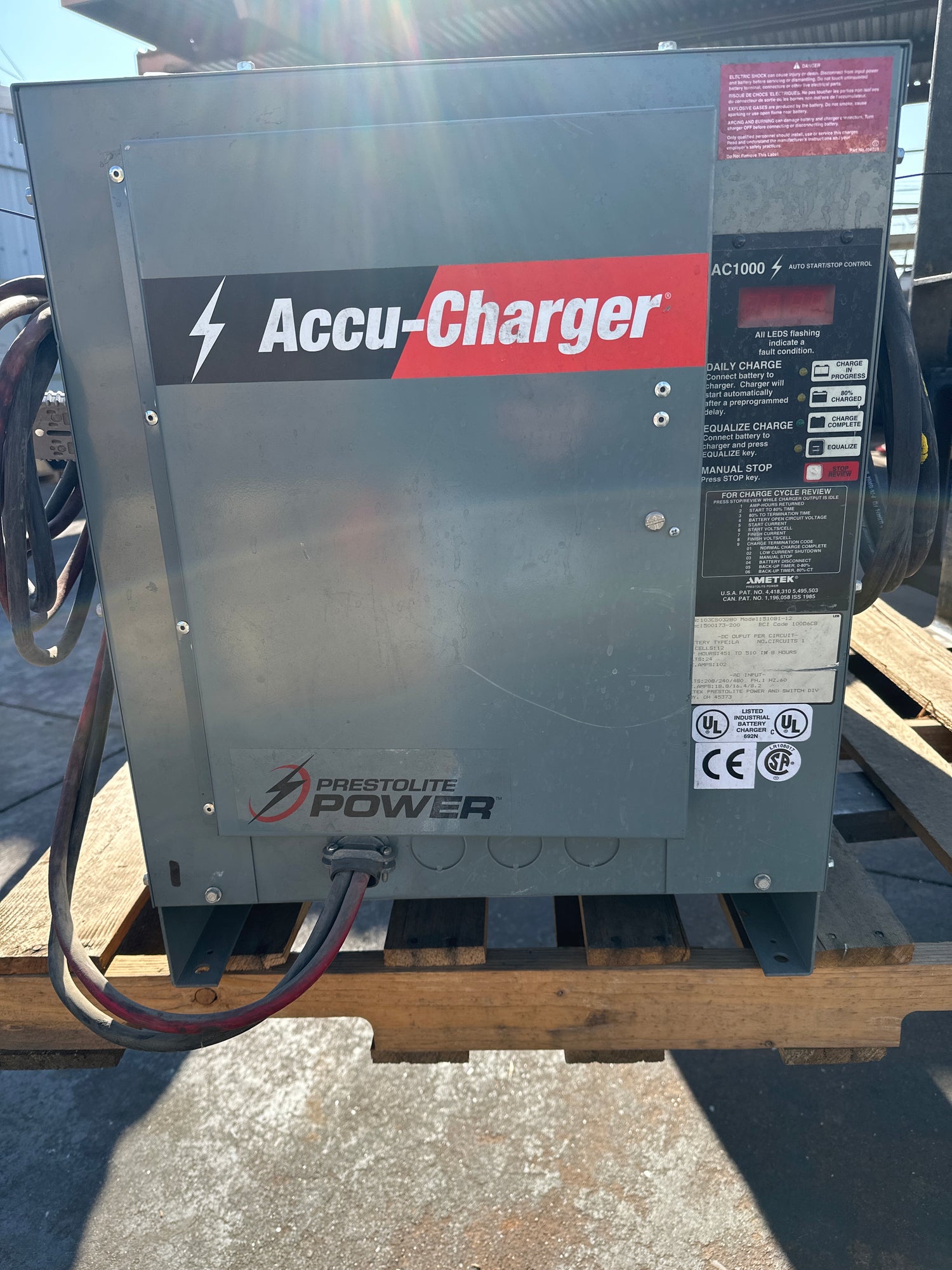 An Accu-Charger station
