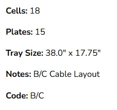 Watering system - 18 cell system, B-18-15-LP-02 (K1800TB4.5)