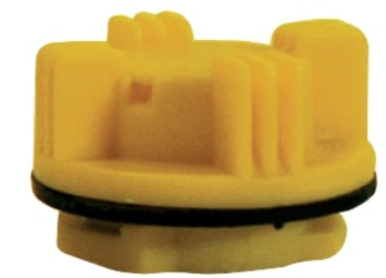 Bayonet Vent Cap replaces a standard cap, Yellow (N01107818Y)
