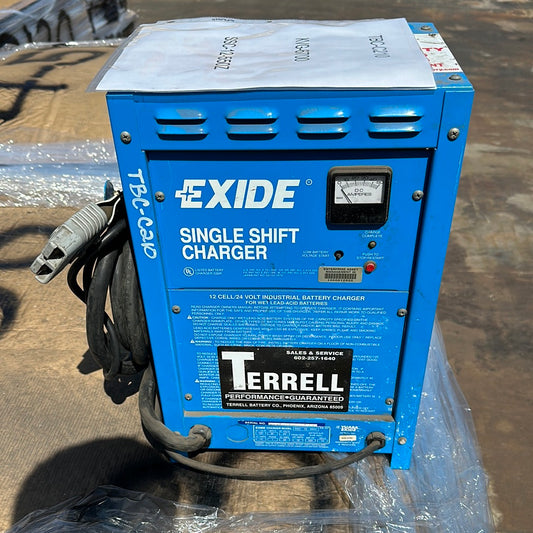 Exide single shift DC24v, AC120 battery charger